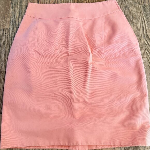 CLASSY CLAUDE MONTANA SKIRT LIGHT SALMON / CORAL SIZE 4? - Picture 1 of 5